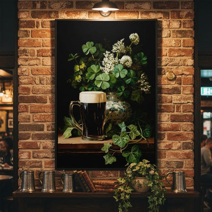 Clover Cream Stout Canvas Wall Art