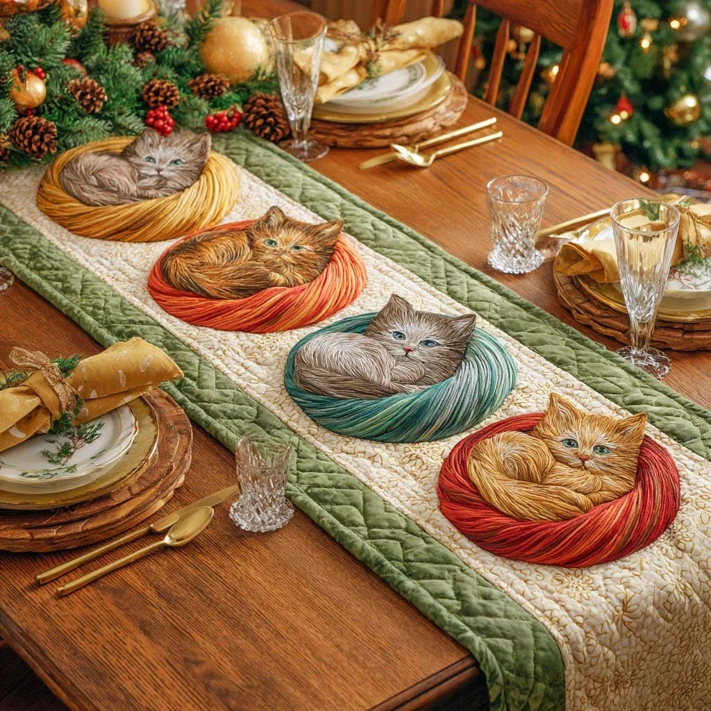 Yarn Nest Quilted Table Runner