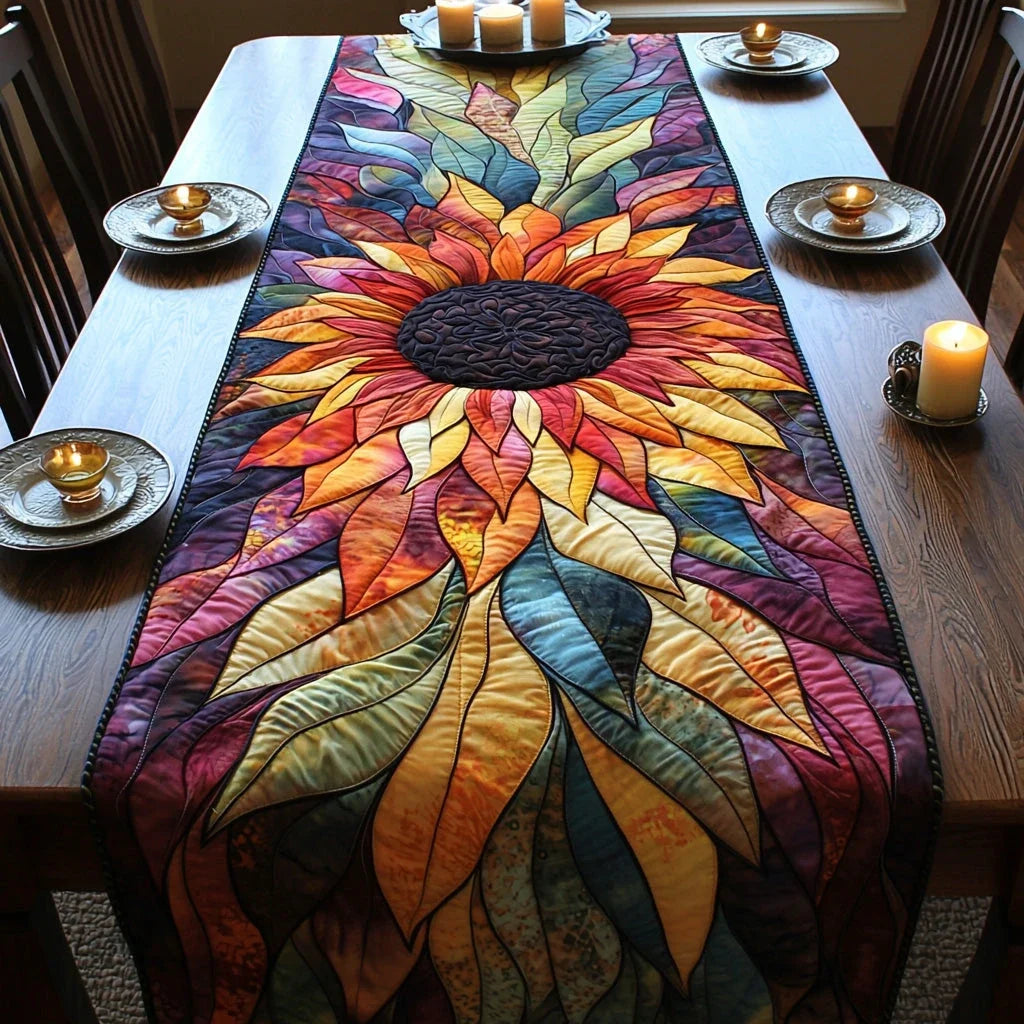 Yellow Bliss Quilted Table Runner