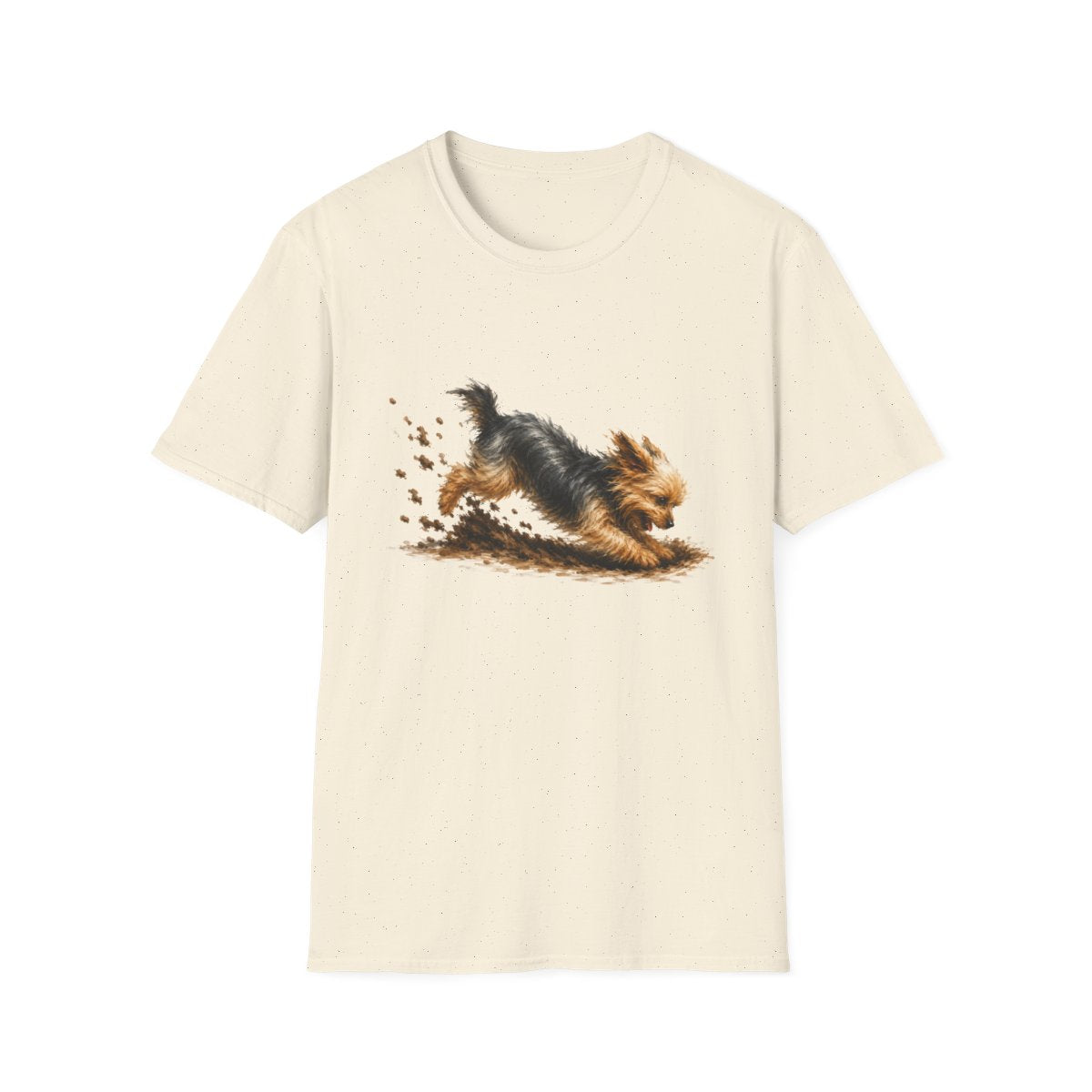 Yorkie Excavating Mode On Tee