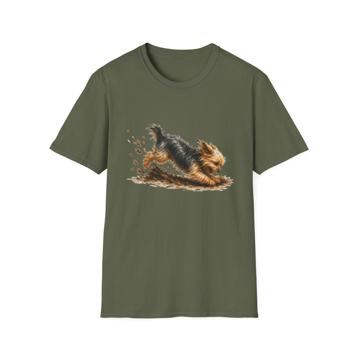 Yorkie Excavating Mode On Tee