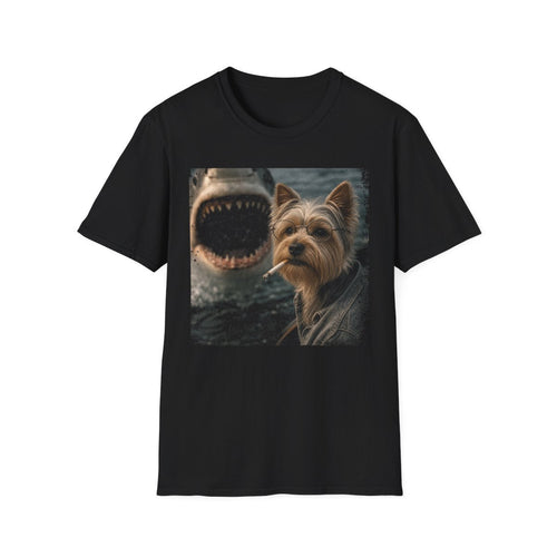 Yorkshire Terrier and Shark Tee