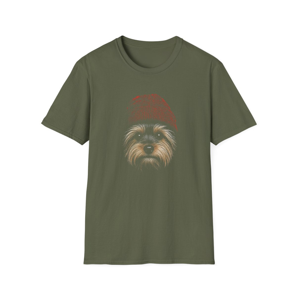 Yorkshire Terrier In Beanie Tee