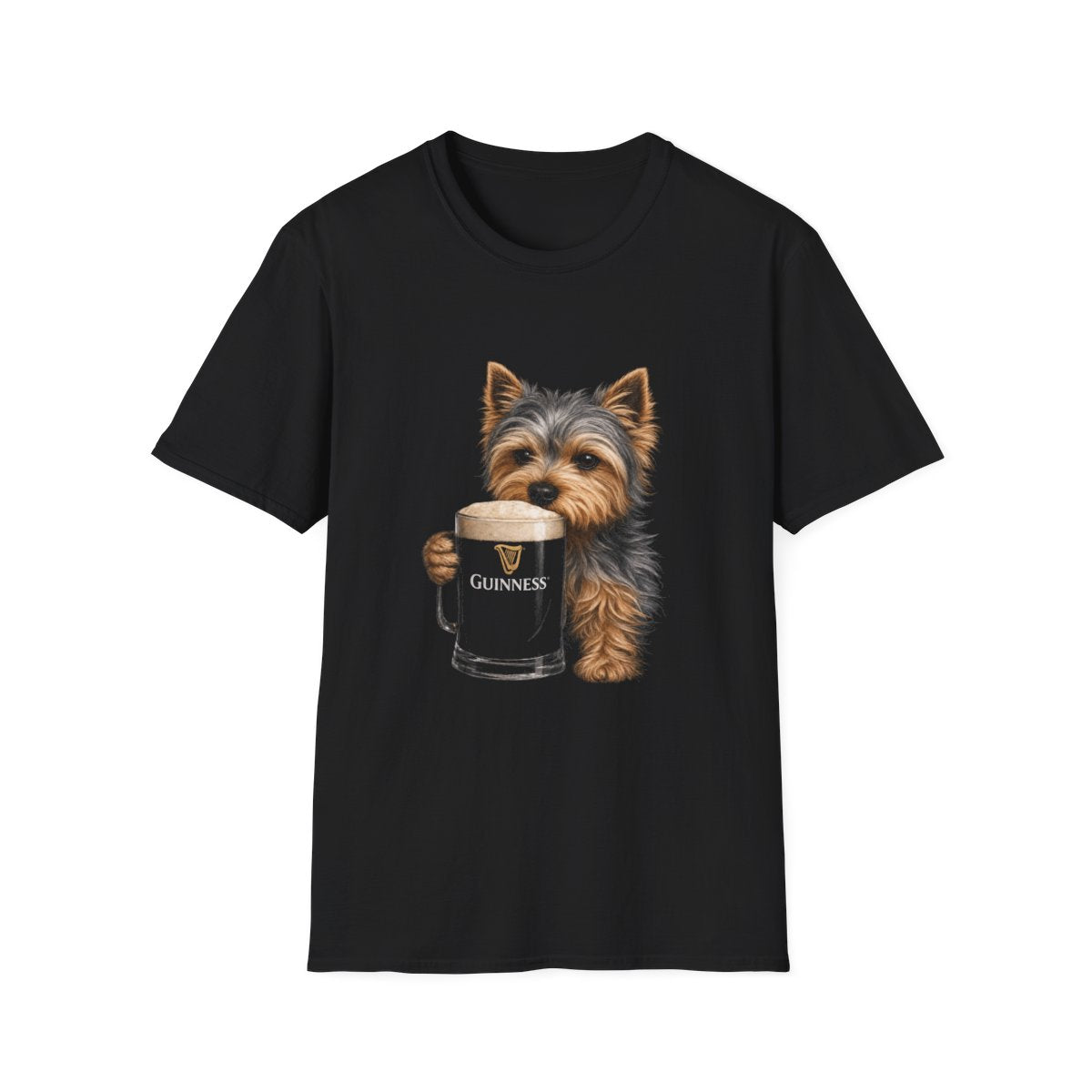 Yorkshire Terrier With A Pint Tee