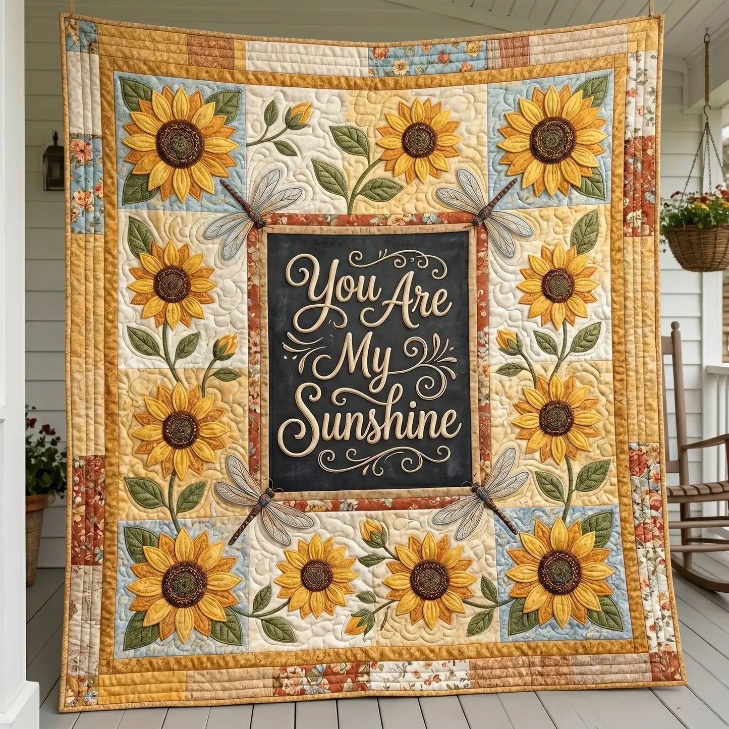 You Are My Sunshine Quilt Blanket