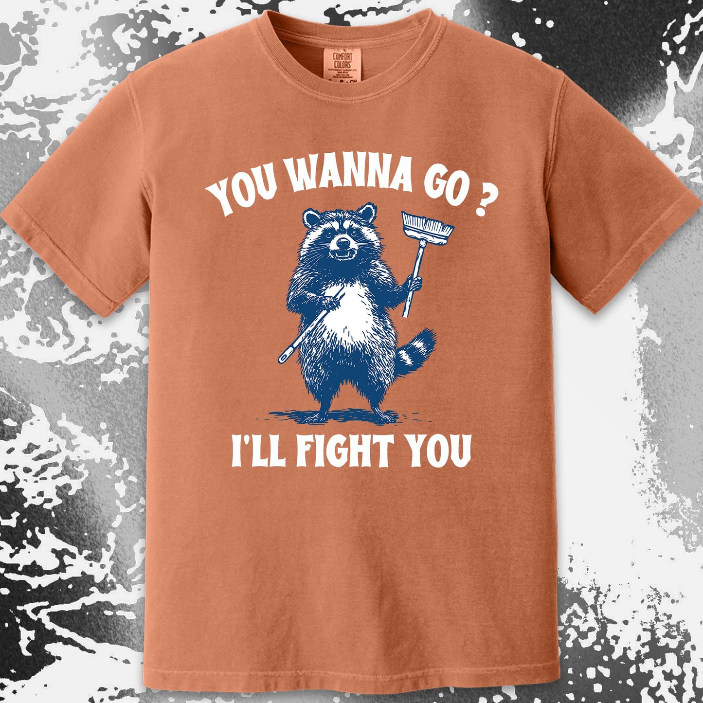 You Wanna Go? I'll Fight You Raccoon Shirt, funny meme tee gift (view 13)