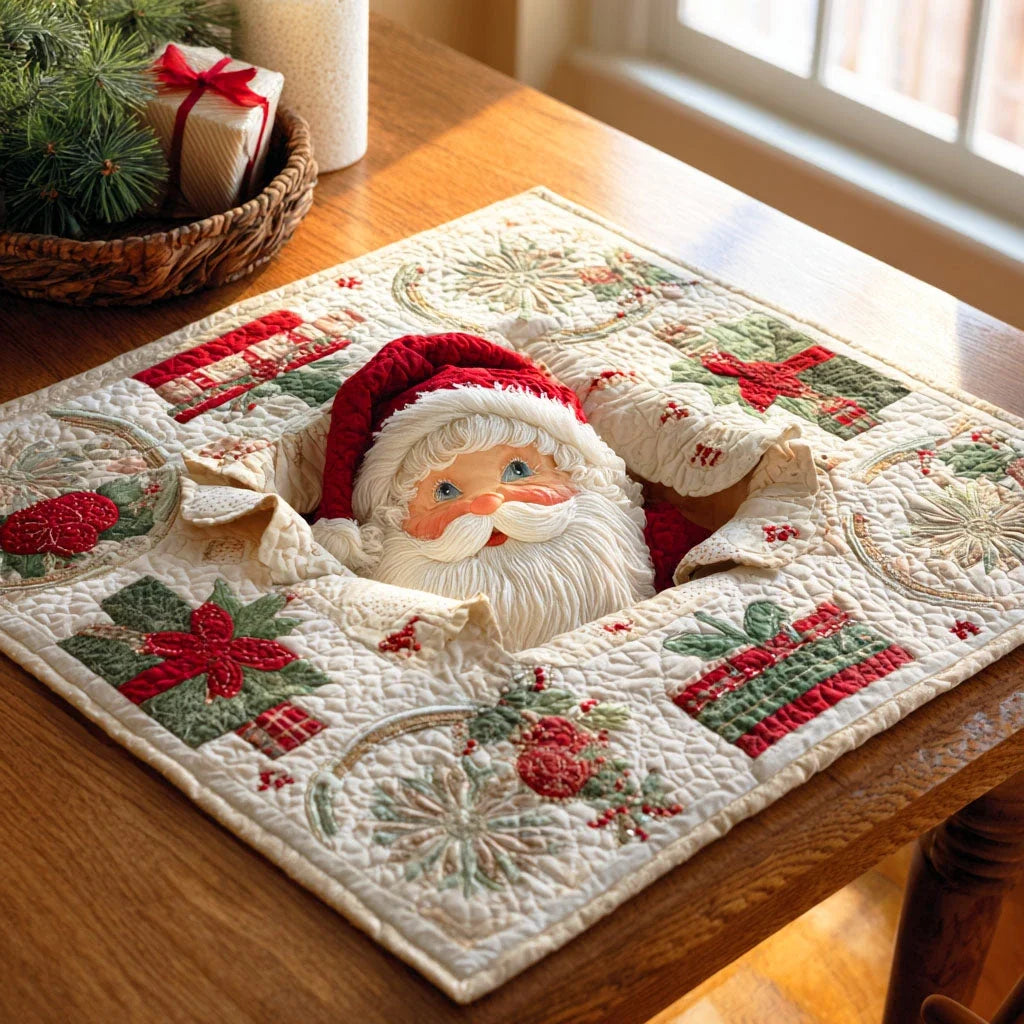 Yuletide Cheer Quilted Table Topper