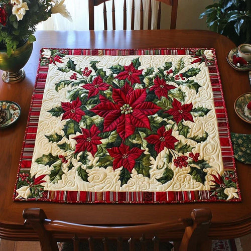 Yuletide Glow Quilted Table Topper