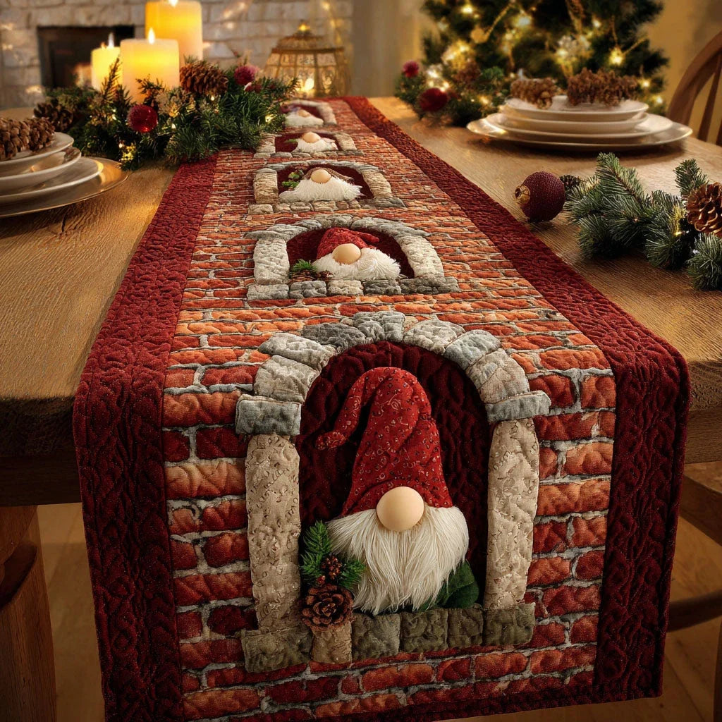 Yuletide Line Quilted Table Runner