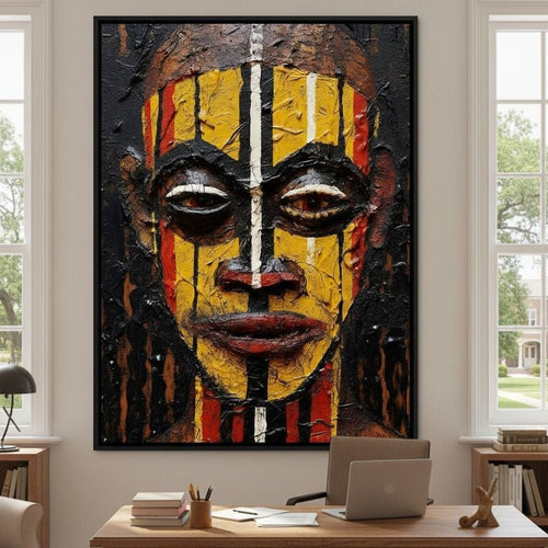 Tribal Mask 09 Canvas Wall Art