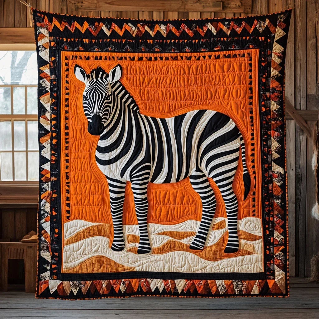 Zebra Charm Quilt Blanket