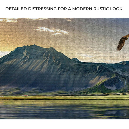 Mountains On Tranquil Canvas Wall Art